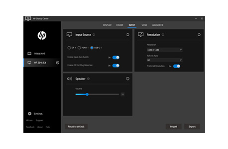 HP Display Center